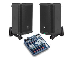 Акустична система 2 колонки JBL EON715 + мікшер